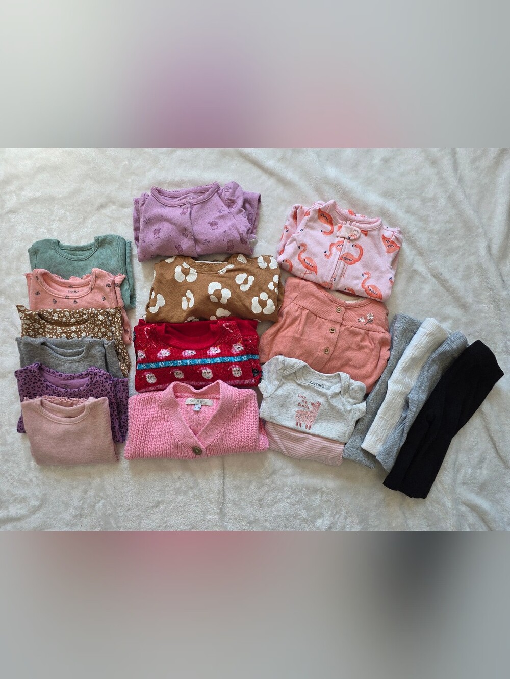 Baby Girl Clothing Lot 0-3 Months | Sleepers, Tops, Sweaters & Pants